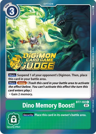 Dino Memory Boost! (Judge Pack 3) (The Next Adventure) Near Mint Foil