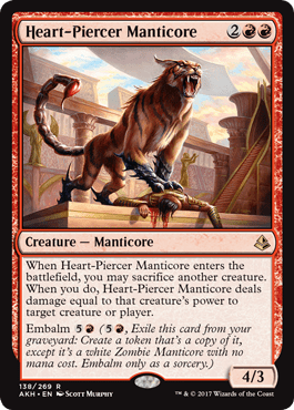 Heart - Piercer Manticore (Amonkhet) Near Mint - Nick Nack's Full Frontal Attack
