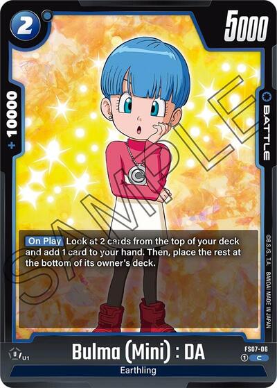 Bulma (Mini) : DA (Starter Deck 7: Vegeta (Mini)) Near Mint