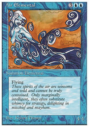 Air Elemental (4th Edition) Light Play - Nick Nack's Full Frontal Attack