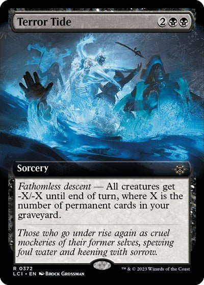 Terror Tide (Extended Art) (The Lost Caverns of Ixalan) Near Mint Foil - Nick Nack's Full Frontal Attack