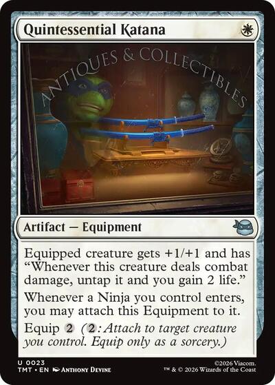 Quintessential Katana (Teenage Mutant Ninja Turtles) Near Mint Foil - Nick Nack's Full Frontal Attack