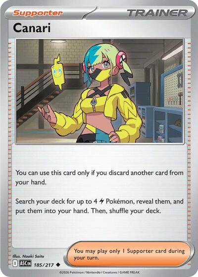 Canari - 185 (ME: Ascended Heroes) Near Mint - Nick Nack's Full Frontal Attack