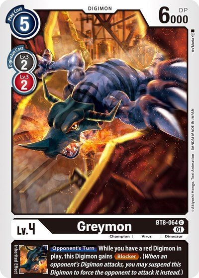 Greymon (New Awakening) Near Mint - Nick Nack's Full Frontal Attack