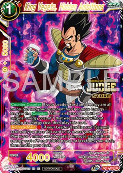 King Vegeta, Hidden Ambitions (Judge Pack Vol.16) (Store) (Judge Promotion Cards) Near Mint Foil