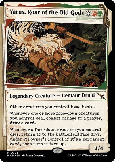 Yarus, Roar of the Old Gods (Showcase) (Murders at Karlov Manor) Near Mint Foil - Nick Nack's Full Frontal Attack