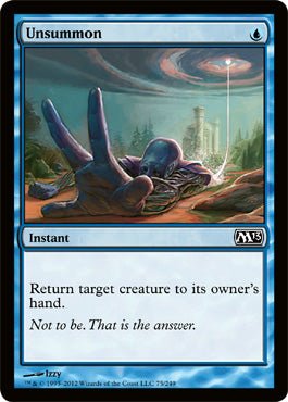 Unsummon (Magic 2013 Core Set) Near Mint - Nick Nack's Full Frontal Attack