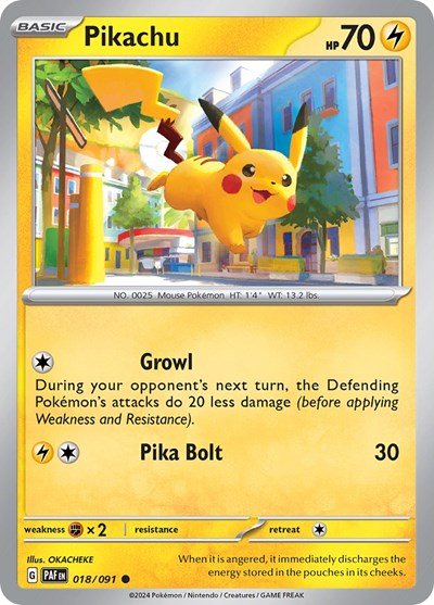 Pikachu (SV: Paldean Fates) Near Mint - Nick Nack's Full Frontal Attack