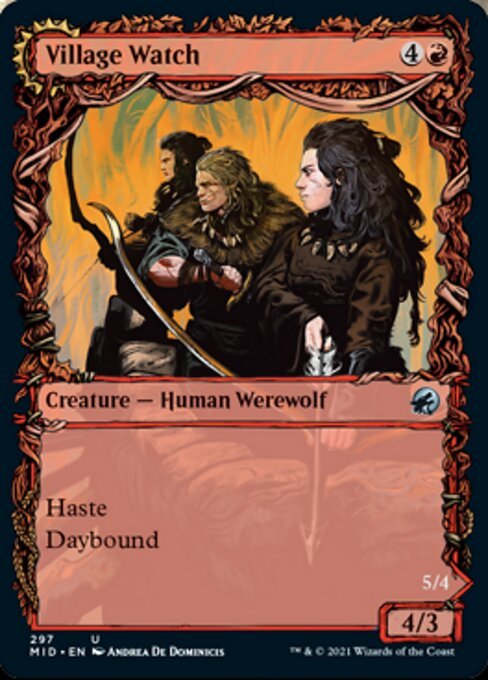 Village Watch / Village Reavers (Showcase) (Innistrad: Midnight Hunt) Near Mint - Nick Nack's Full Frontal Attack