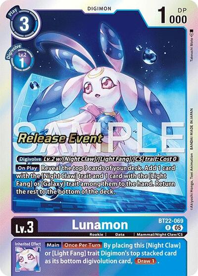 Lunamon (Cyber Eden Release Event Cards) Near Mint