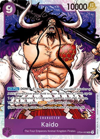 Kaido (003) (Starter Deck 4: Animal Kingdom Pirates) Near Mint Foil - Nick Nack's Full Frontal Attack