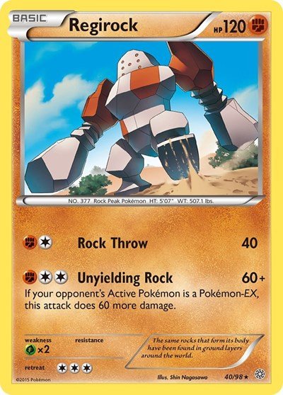 Regirock (XY - Ancient Origins) Light Play - Nick Nack's Full Frontal Attack