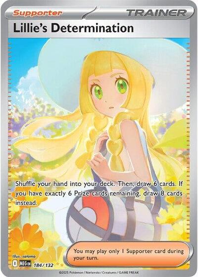 Lillie's Determination - 184 (ME01: Mega Evolution) Near Mint Holofoil