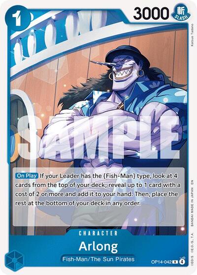Arlong (The Azure Sea's Seven) Near Mint Foil - Nick Nack's Full Frontal Attack