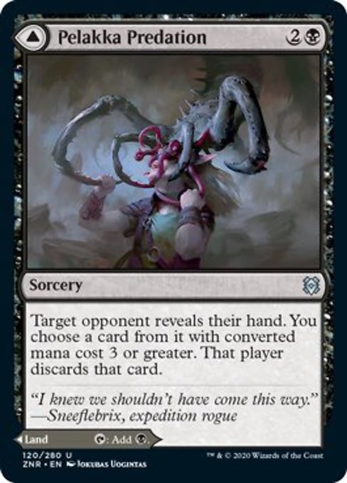 Pelakka Predation / Pelakka Caverns (Zendikar Rising) Near Mint