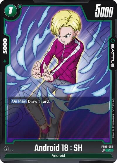 Android 18 : SH (Dual Evolution) Near Mint - Nick Nack's Full Frontal Attack