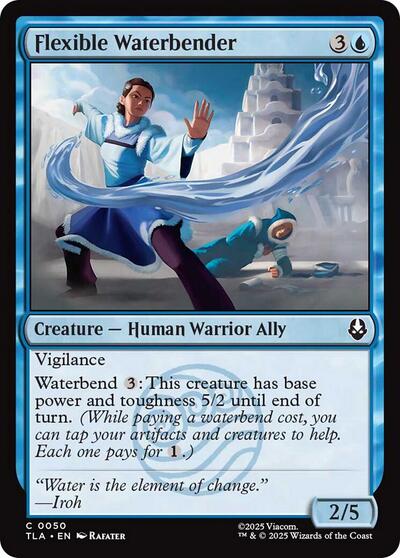 Flexible Waterbender (Avatar: The Last Airbender) Near Mint - Nick Nack's Full Frontal Attack
