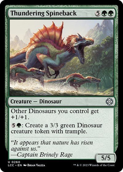 Thundering Spineback (Commander: The Lost Caverns of Ixalan) Near Mint - Nick Nack's Full Frontal Attack