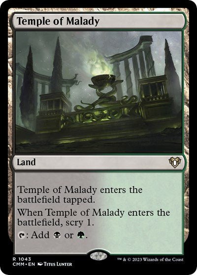 Temple of Malady (Commander Masters) Near Mint - Nick Nack's Full Frontal Attack