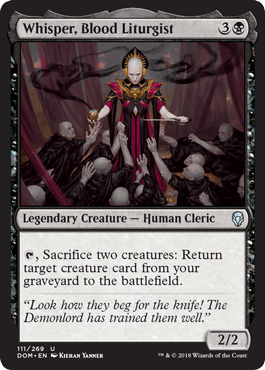 Whisper, Blood Liturgist (Dominaria) Near Mint - Nick Nack's Full Frontal Attack