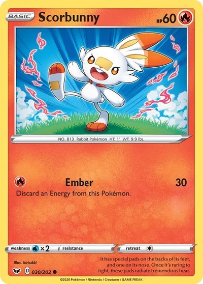 Scorbunny (030) (SWSH01: Sword & Shield Base Set) Near Mint - Nick Nack's Full Frontal Attack