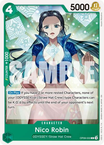 Nico Robin OP09 - 033 (Reprint) (Premium Booster - The Best - Vol. 2) Near Mint - Nick Nack's Full Frontal Attack