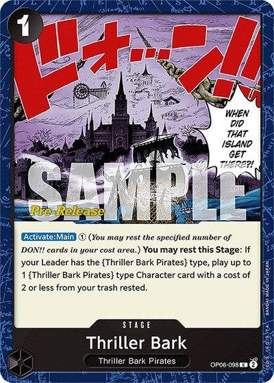 Thriller Bark (Wings of the Captain Pre-Release Cards) Near Mint