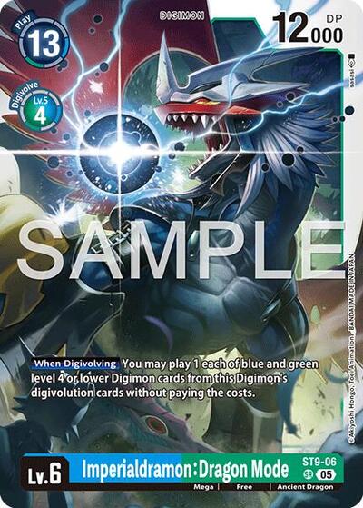 Imperialdramon: Dragon Mode ST9 - 06 (Reprint) (Advanced Booster Digimon Generation) Near Mint Foil - Nick Nack's Full Frontal Attack