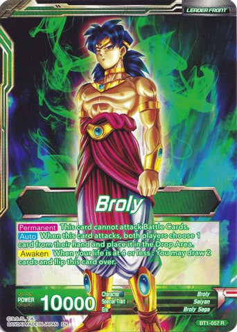 Broly // Broly, The Legendary Super Saiyan (Collector's Selection Vol. 1) (BT1-057) [Tarjetas de promoción] 