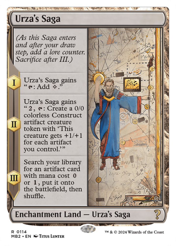 Urza's Saga (White Border) [Mystery Booster 2]