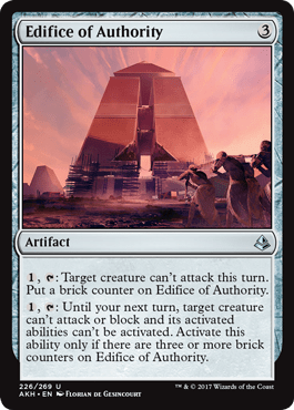 Edifice of Authority (Amonkhet) Near Mint - Nick Nack's Full Frontal Attack