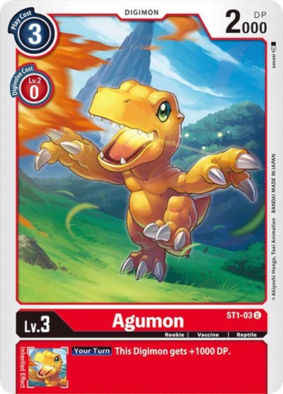 Agumon (Starter Deck 01: Gaia Red) Near Mint