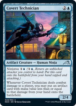 Covert Technician (Kamigawa: Neon Dynasty) Near Mint - Nick Nack's Full Frontal Attack