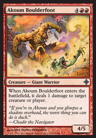 Akoum Boulderfoot (Rise of the Eldrazi) Light Play
