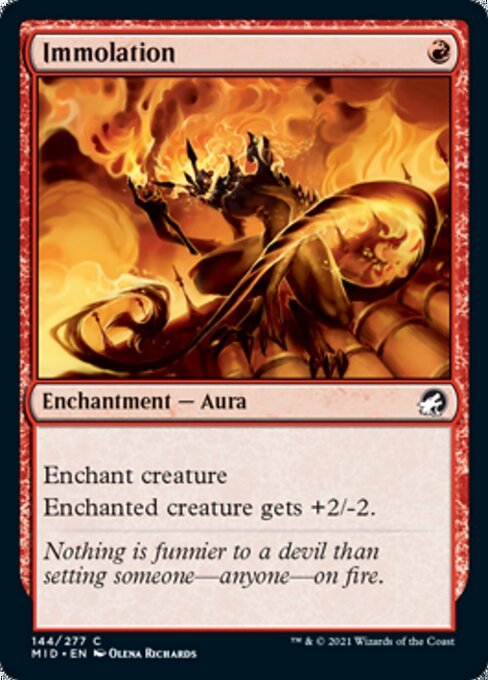 Immolation (Innistrad: Midnight Hunt) Near Mint - Nick Nack's Full Frontal Attack