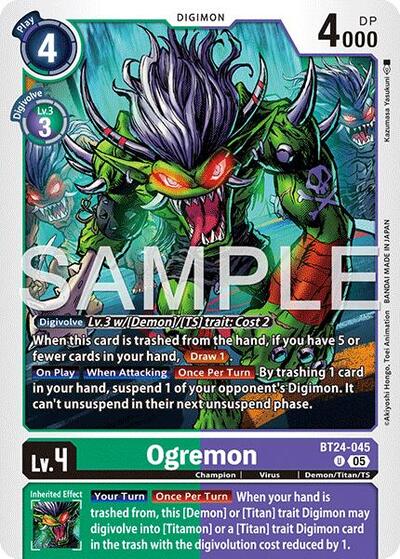 Ogremon (Time Stranger) Near Mint - Nick Nack's Full Frontal Attack