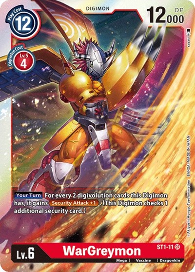 WarGreymon (Starter Deck 01: Gaia Red) Near Mint Foil