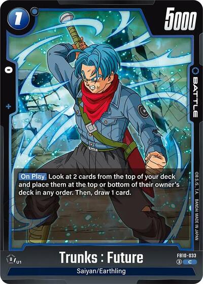 Trunks : Future FB10-033 (Cross Force) Near Mint