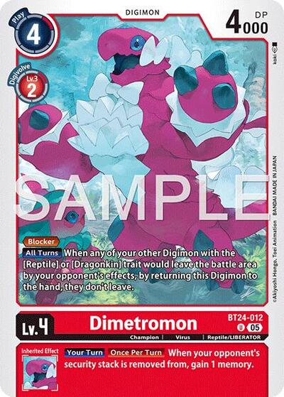 Dimetromon (Time Stranger) Near Mint - Nick Nack's Full Frontal Attack