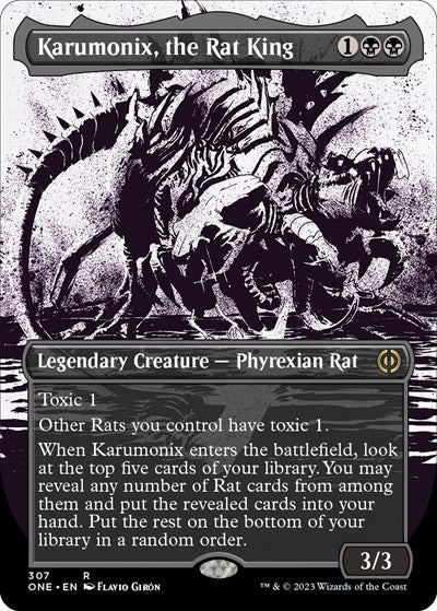 Karumonix, the Rat King (Showcase) (Phyrexia: All Will Be One) Near Mint - Nick Nack's Full Frontal Attack