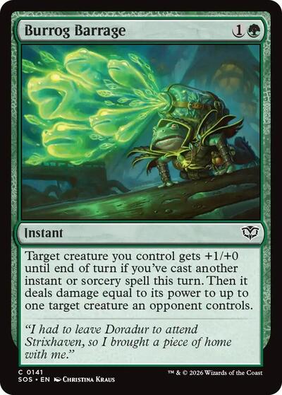 Burrog Barrage (Secrets of Strixhaven) Near Mint