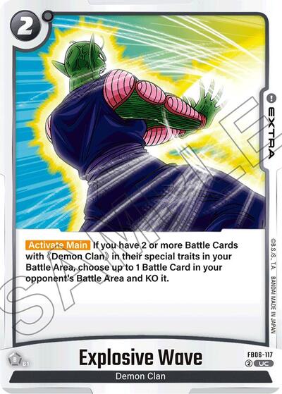 Explosive Wave (Rivals Clash) Near Mint - Nick Nack's Full Frontal Attack