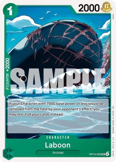 Laboon (Adventure on Kami's Island) Near Mint - Nick Nack's Full Frontal Attack