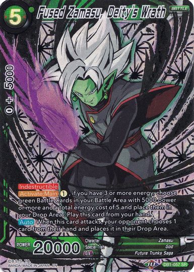 Fused Zamasu, Deity's Wrath (Collector's Selection Vol. 1) (DB1-057) [Tarjetas de promoción] 