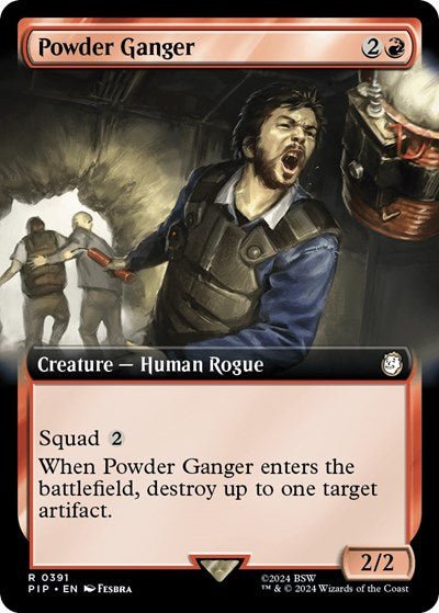 Powder Ganger (Extended Art) (Universes Beyond: Fallout) Near Mint - Nick Nack's Full Frontal Attack