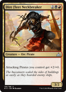 Dire Fleet Neckbreaker (Rivals of Ixalan) Near Mint - Nick Nack's Full Frontal Attack