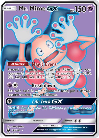 Mr. Mime GX (Full Art) (SM - Celestial Storm) Near Mint Holofoil