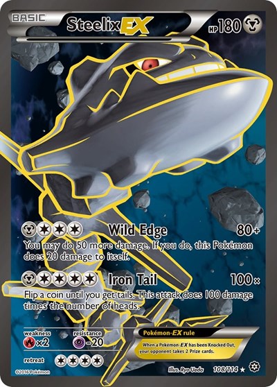 Steelix EX (Full Art) (XY - Steam Siege) Near Mint Holofoil