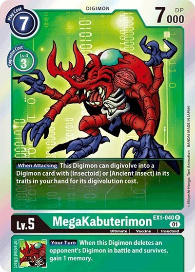 MegaKabuterimon (Classic Collection) Near Mint Foil - Nick Nack's Full Frontal Attack