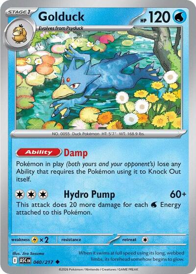 Golduck (ME: Ascended Heroes) Near Mint - Nick Nack's Full Frontal Attack
